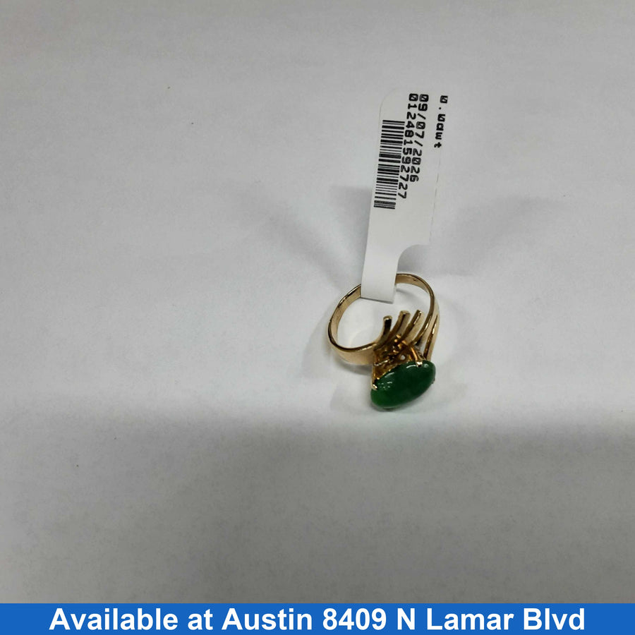 Women's Ring - Solitaire - Yellow Gold 14k (.585) 2.6 grams Size 4