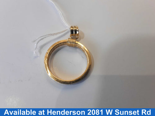 Coin Pendant - Yellow Gold 18k (.750) 1 grams