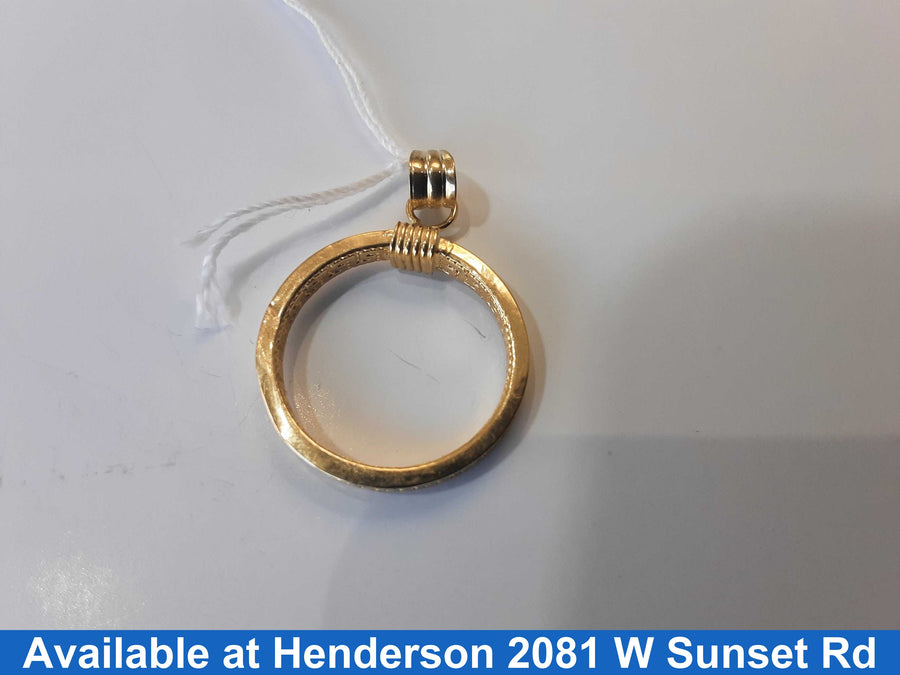 Coin Pendant - Yellow Gold 18k (.750) 1 grams