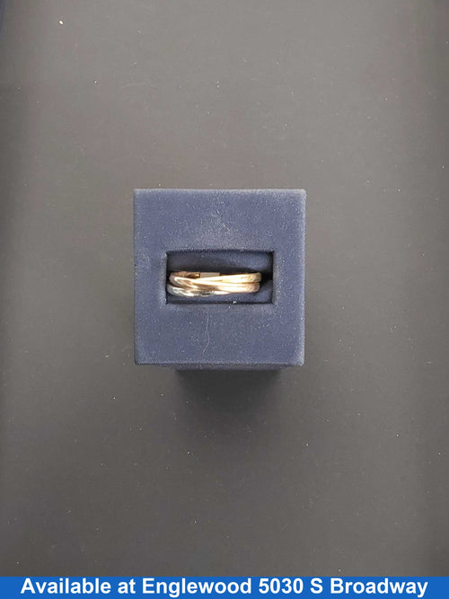 Ring - Wedding Band - Tricolor Gold 14k (.585) 5.7 grams Size 7