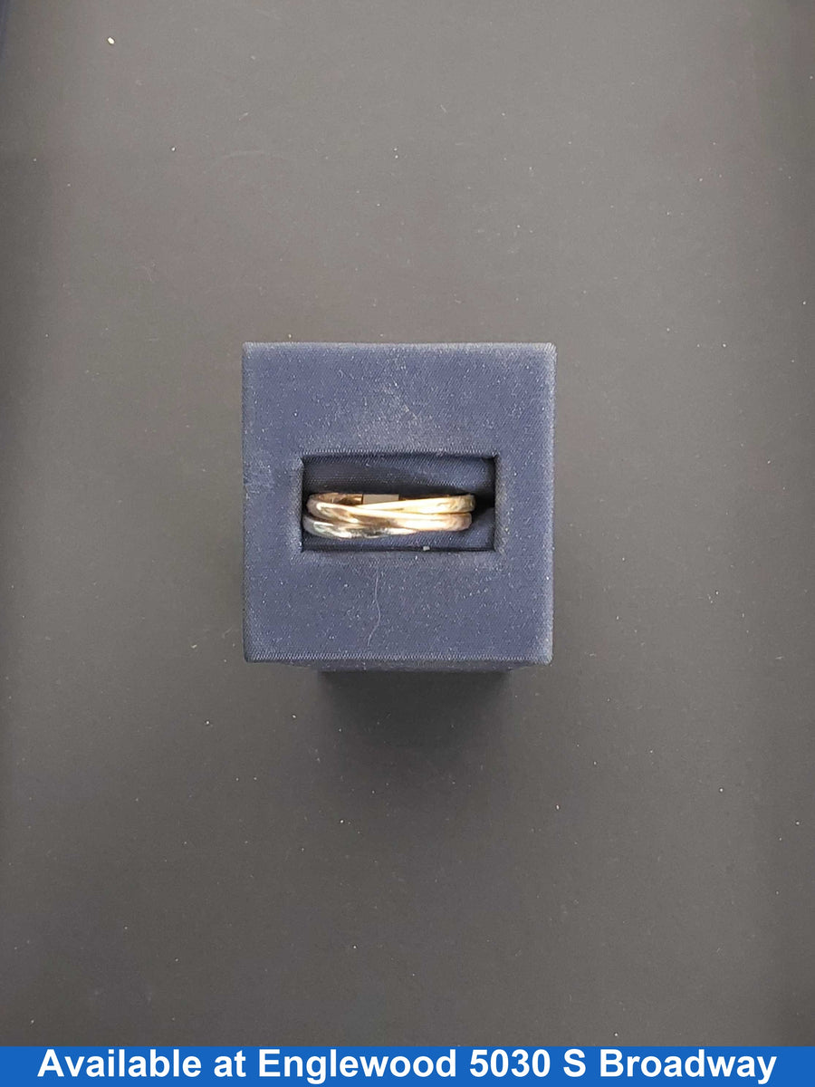 Ring - Wedding Band - Tricolor Gold 14k (.585) 5.7 grams Size 7