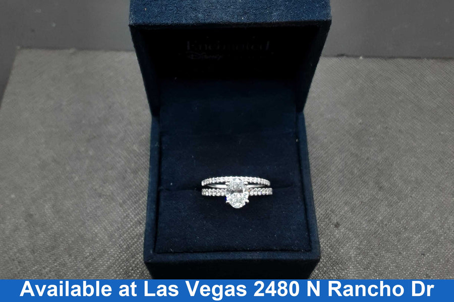 Ring - Engagement Set - White Gold 10k (.417) 3.8 grams Size 7