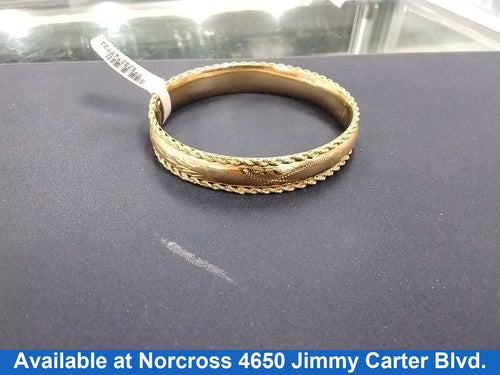 Bangle Bracelet - Yellow Gold 14k (.585) 18.1 grams 7 inch