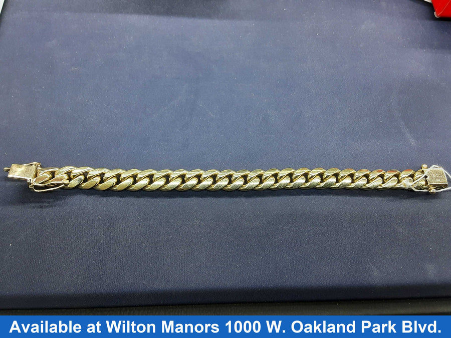 Cuban Link Bracelet - Yellow Gold 10k (.417) 51.8 grams 7 inch