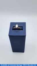 Women's Ring - Solitaire - Yellow Gold 14k (.585) 2.3 grams Size 7.5