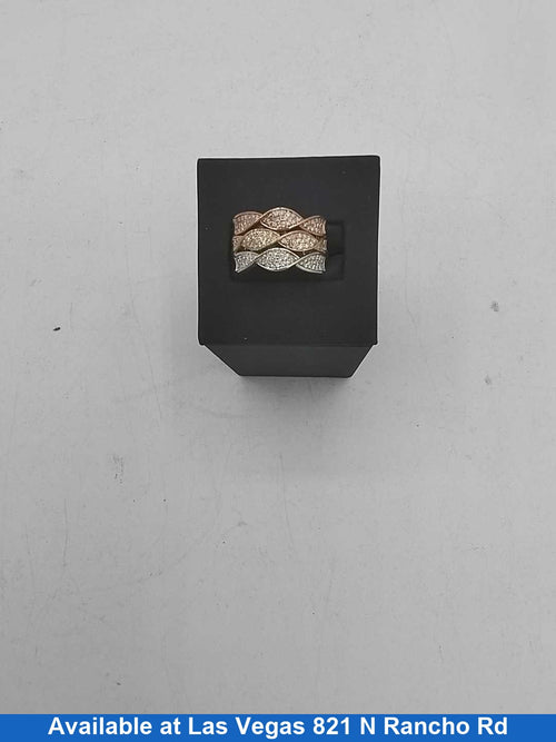 Women's Ring - Tricolor Gold 14k (.585) 6.3 grams Size 20