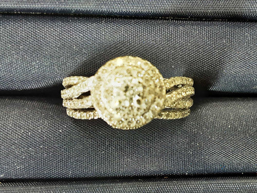 Ring - Engagement Set - White Gold 10k (.417) 6.5 grams Size 7