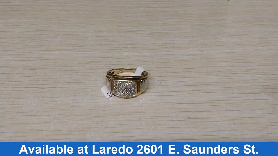 Men's Ring - Yellow Gold 10k (.417) 5.8 grams Size 10