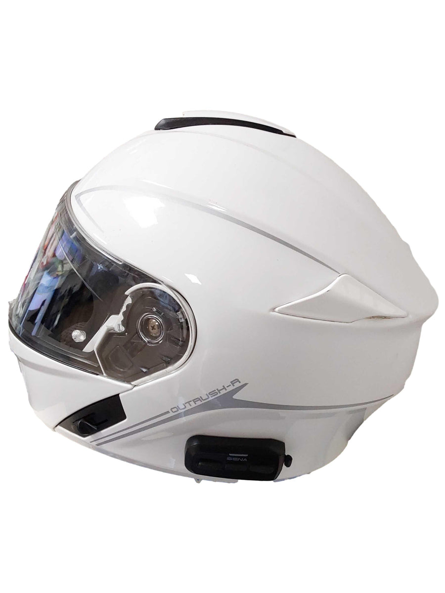 Sena Outrush R White Helmet