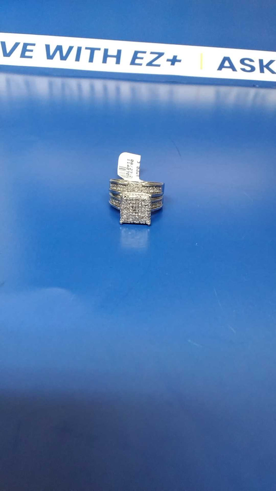 Ring - Engagement Set - White Gold 10k (.417) 6 grams Size 8