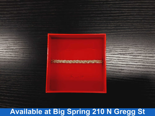 Bracelet - Yellow Gold 10k (.417) 9.7 grams 6 inch