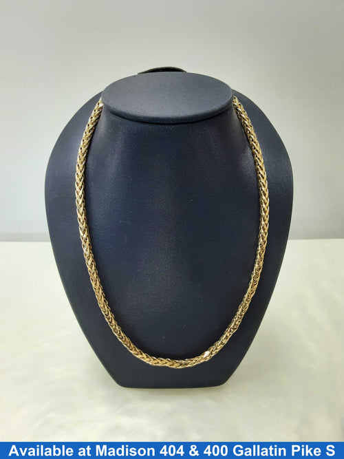 Fox Tail Chain - Yellow Gold 10k (.417) 13.8 grams 18 inch