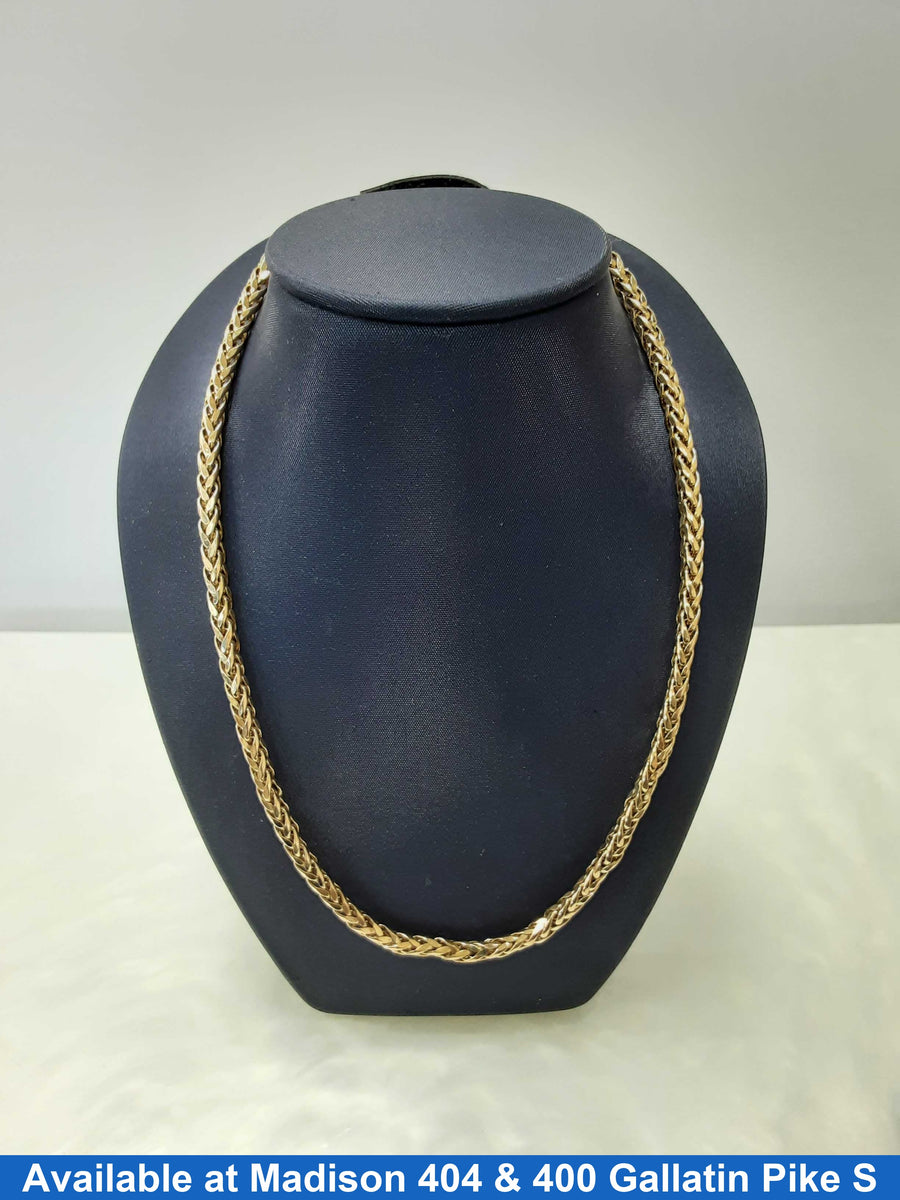 Fox Tail Chain - Yellow Gold 10k (.417) 13.8 grams 18 inch