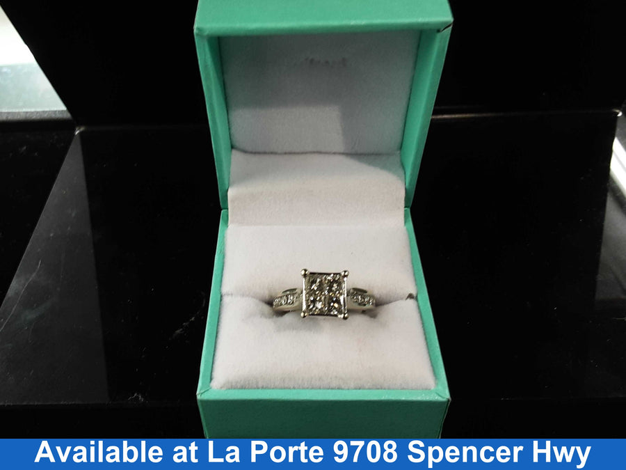 Ring - Wedding Band - White Gold 14k (.585) 5.7 grams Size 7