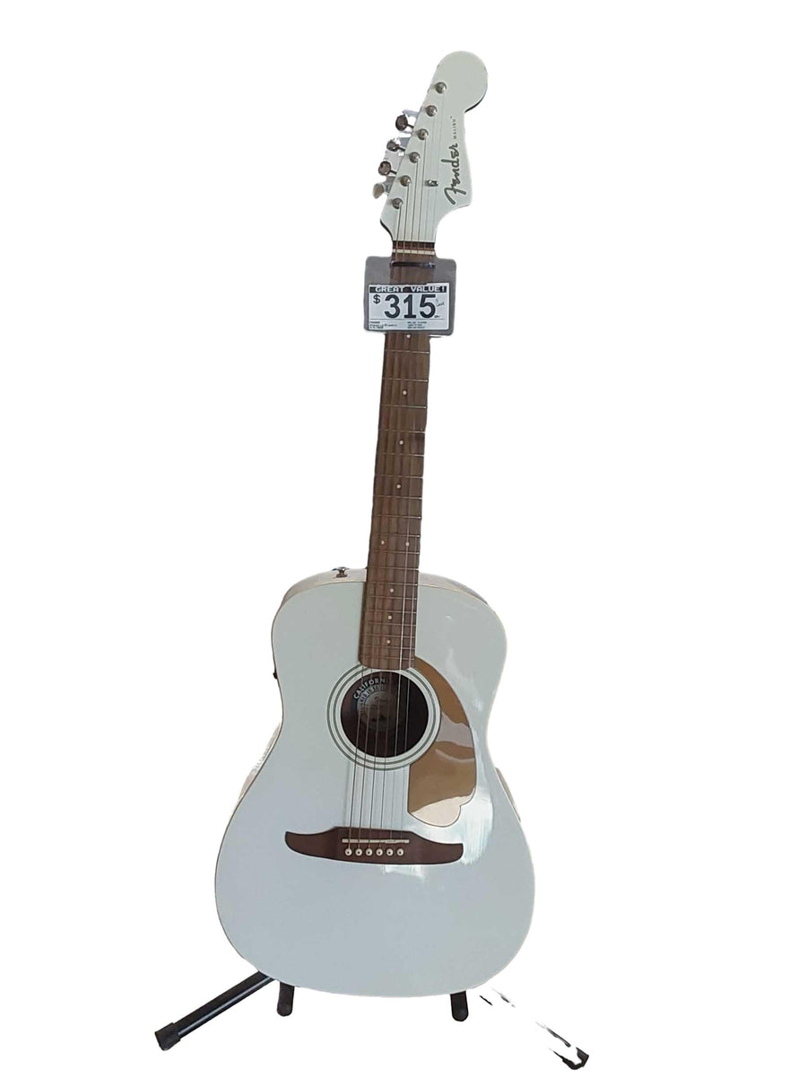 Fender Malibu Player White Acoustic / Electric Classic Guitar