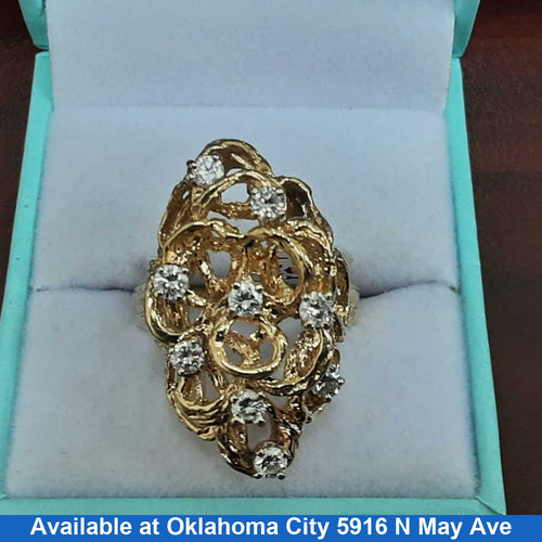 Women's Ring - Yellow Gold 14k (.585) 11 grams Size 9