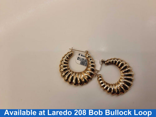 Shrimp Earrings - Yellow Gold 10k (.417) 5.6 grams