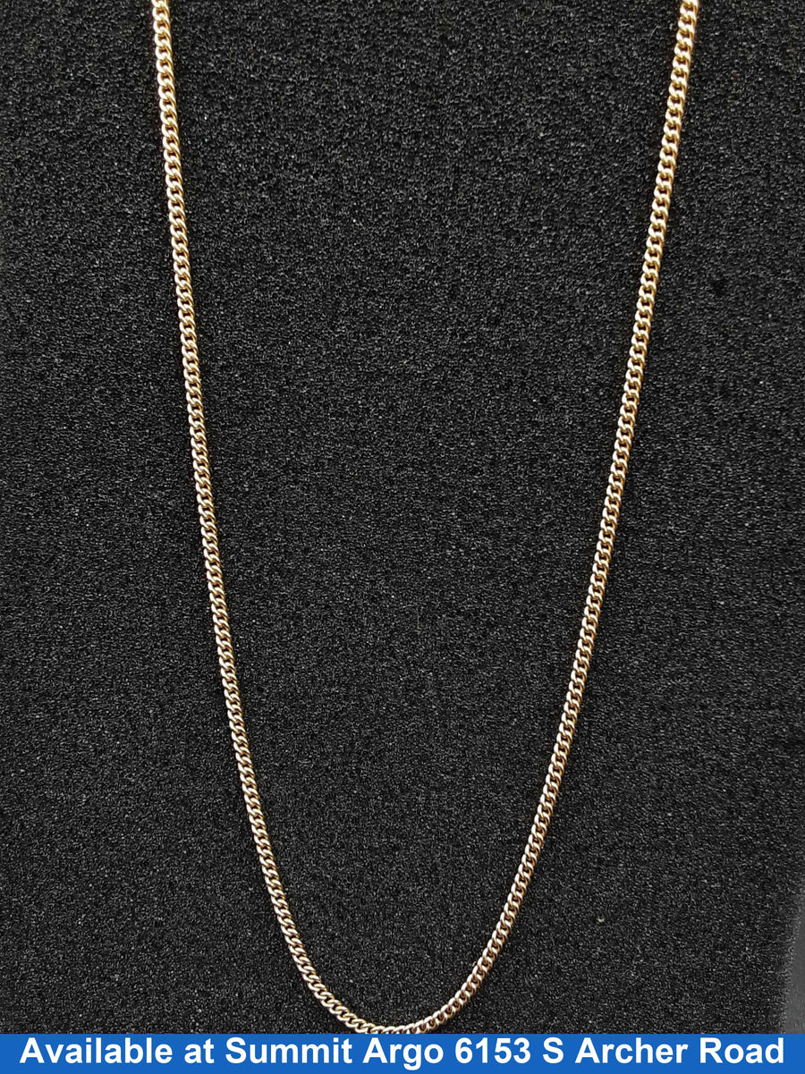 Cuban Link Chain - Yellow Gold 10k (.417) 4.5 grams 18 inch