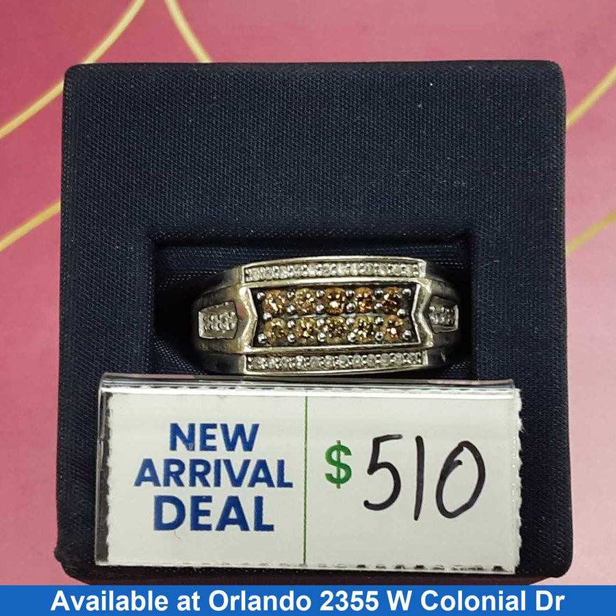 Men's Ring - White Gold 10k (.417) 5.1 grams Size 10