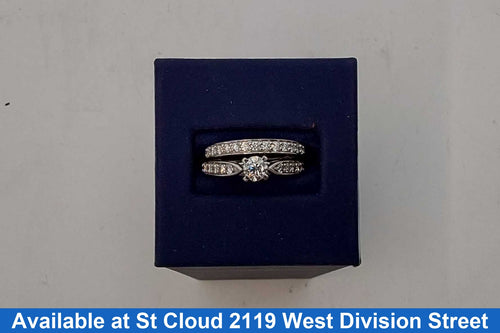 Ring - Engagement Set - White Gold 14k (.585) 4.41 grams Size 8