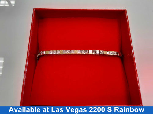 Tennis Bracelet - Yellow Gold 14k (.585) 9.8 grams 10 inch
