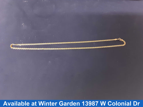 Chain - Yellow Gold 14k (.585) 6.9 grams 18 inch