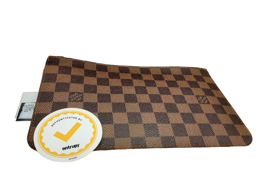 Louis Vuitton Ebene Neverfull Pouch Brown Purse / Handbag