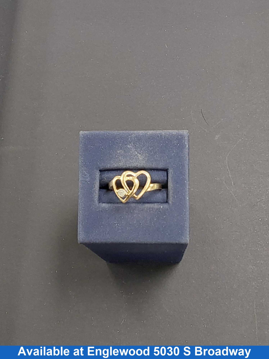 Women's Ring - Yellow Gold 10k (.417) 2.2 grams Size 7