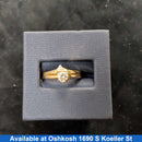 Ring - Engagement Set - Yellow Gold 14k (.585) 3.8 grams Size 6.5