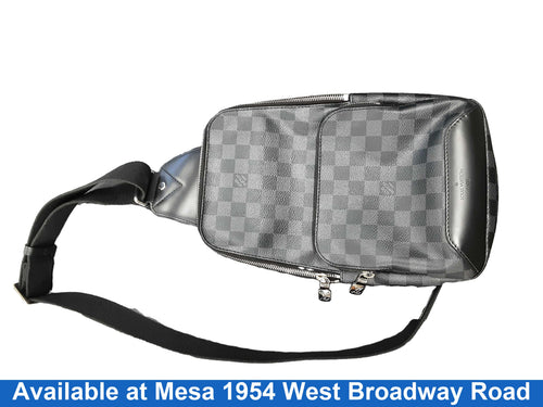Louis Vuitton Avenue Sling In Damier Gray Purse / Handbag