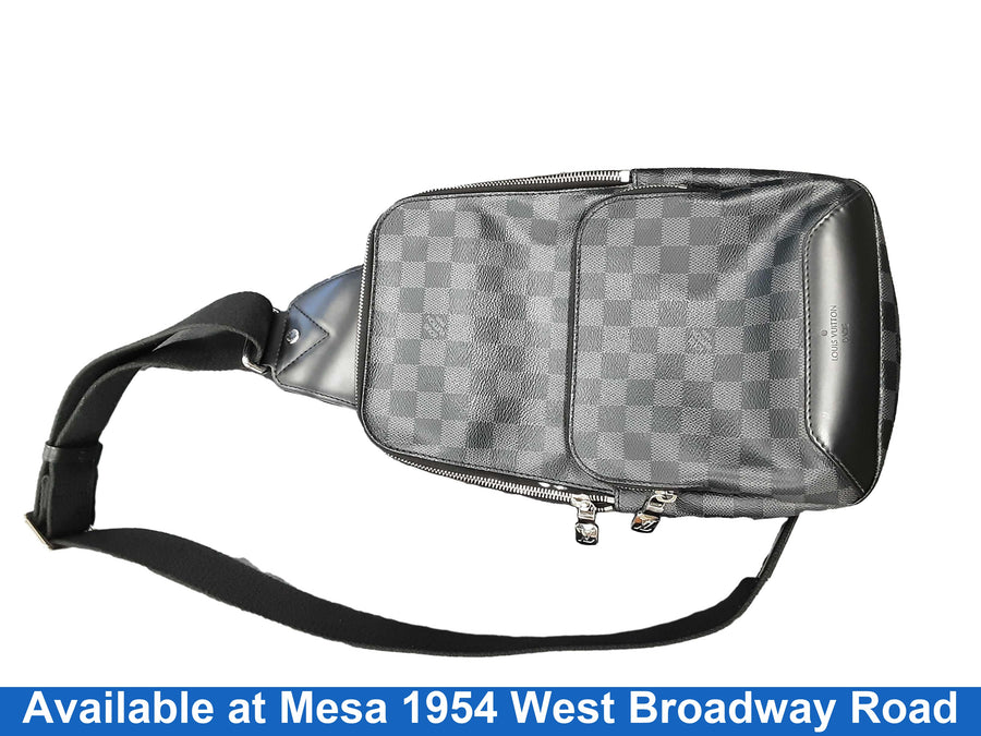 Louis Vuitton Avenue Sling In Damier Gray Purse / Handbag