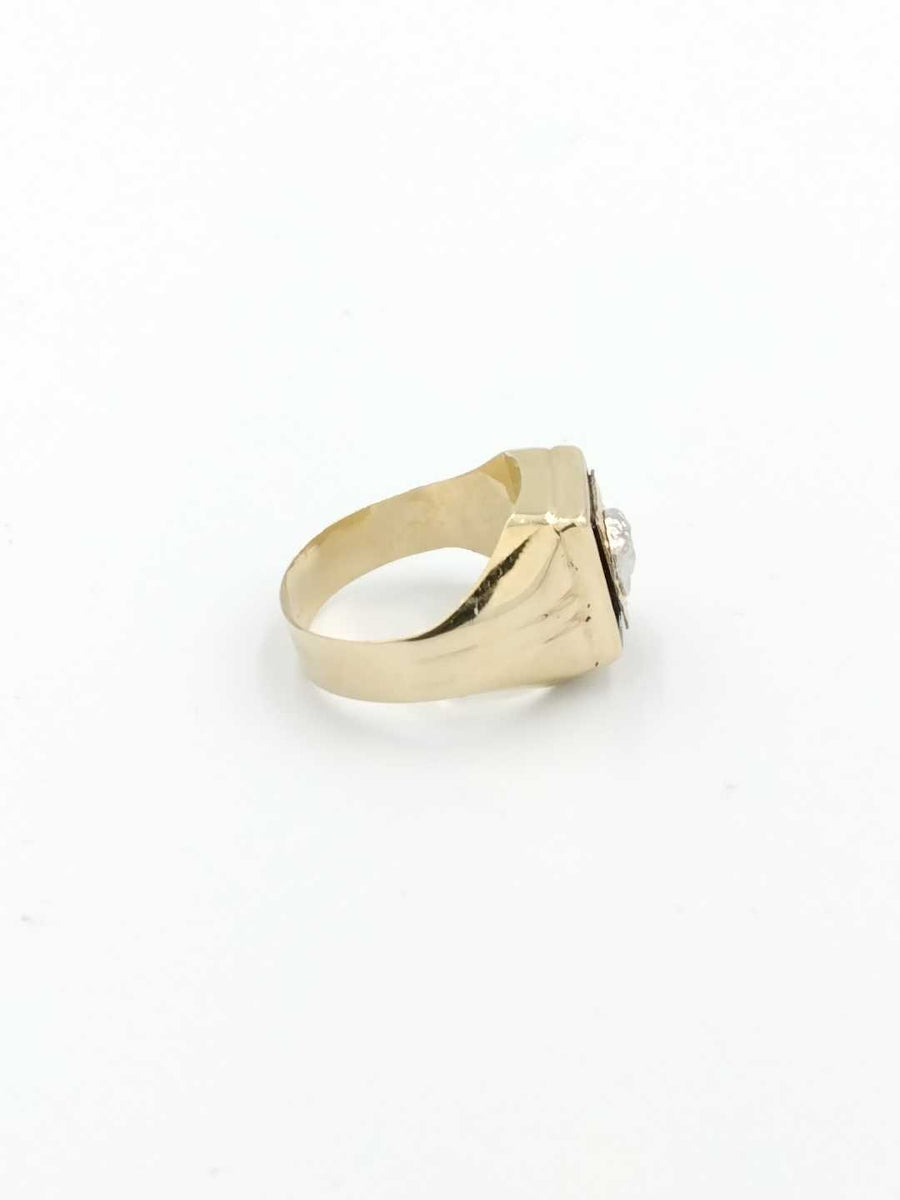 Men's Ring - Yellow Gold 14k (.585) 5.1 grams Size 10