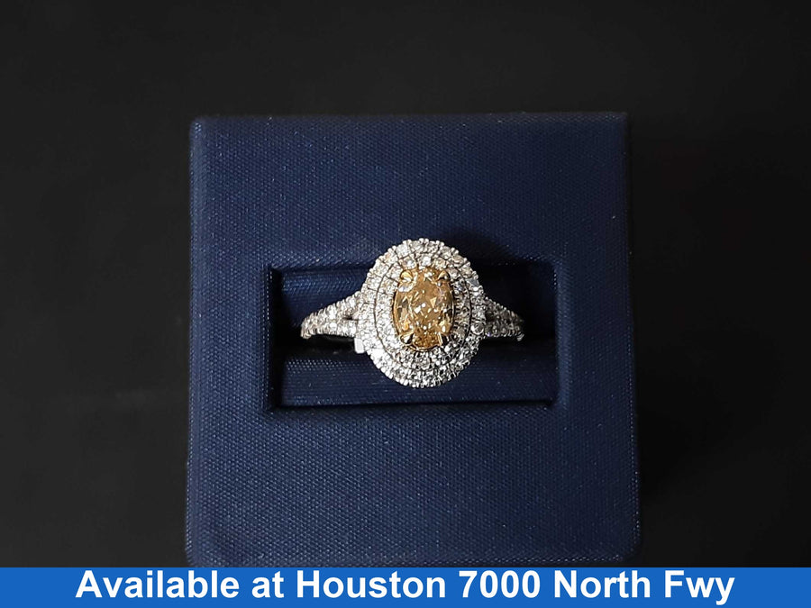 Women's Ring - White Gold 10k (.417) 3.5 Grams Size 7.5 Labgrown