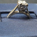 Ring - Wedding Set - White Gold 14k (.585) 2.6 grams Size 7.5