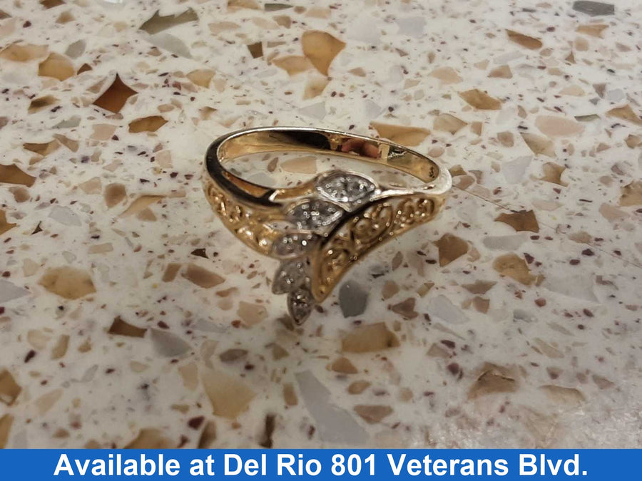 Women's Ring - Yellow Gold 10k (.417) 1.9 grams Size 7