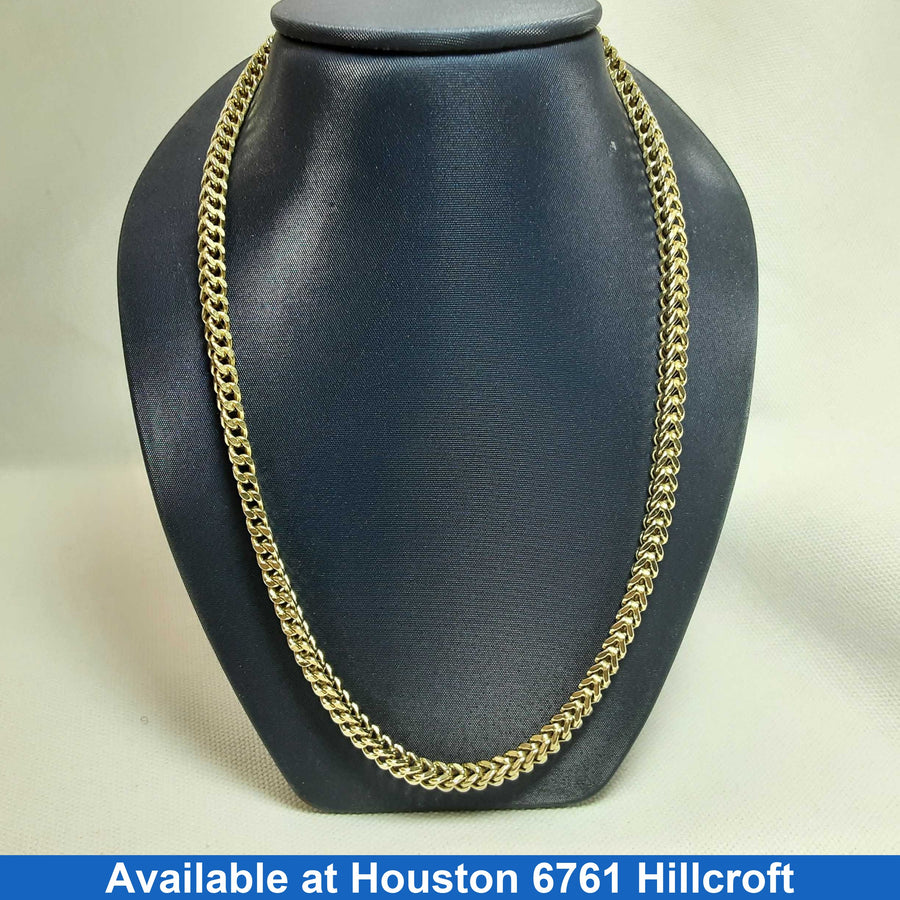 Fox Tail Chain - Yellow Gold 10k (.417) 16 grams 22 inch