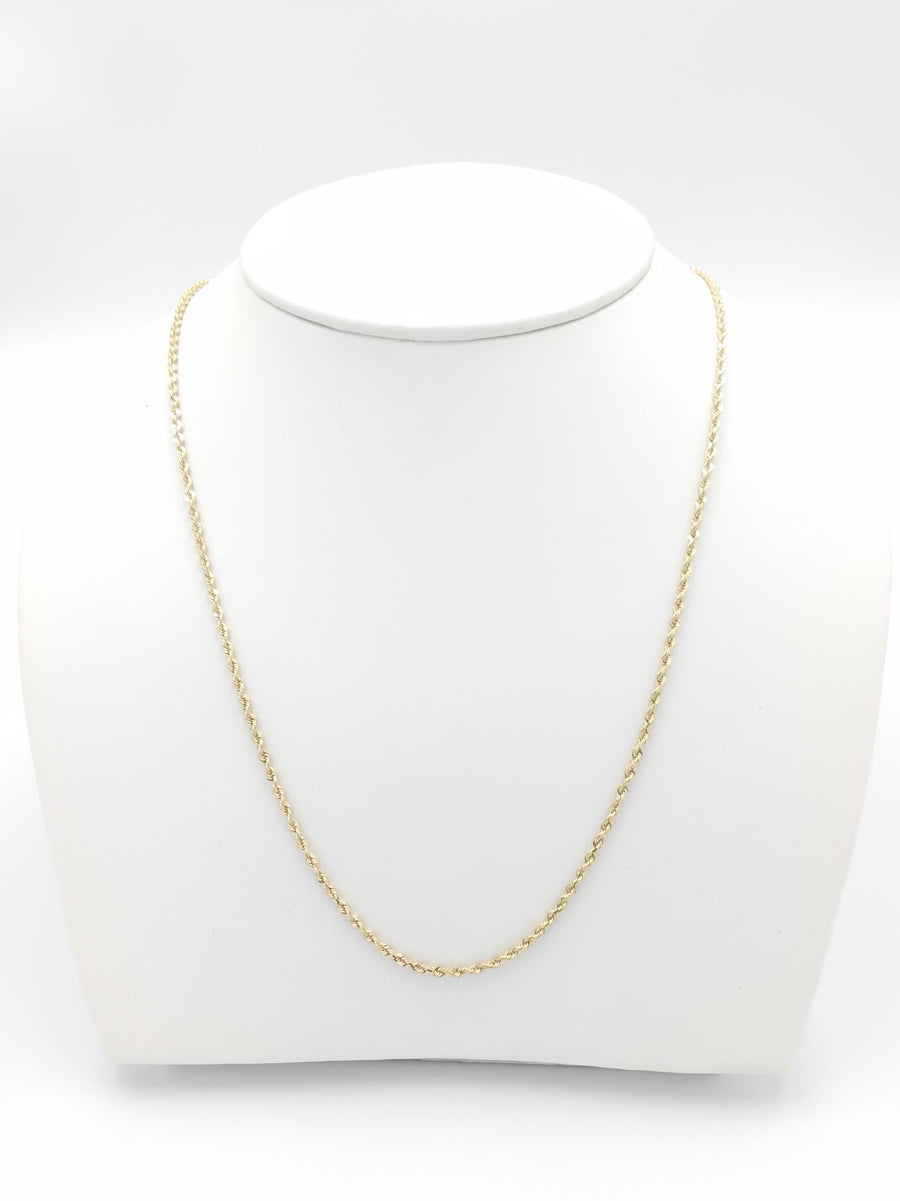 Rope Chain - Yellow Gold 14k (.585) 4.6 grams 20 inch