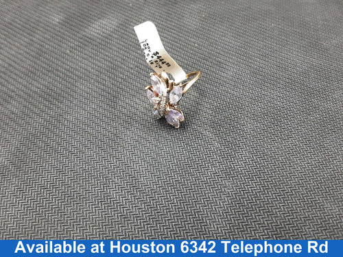 Women's Ring - Yellow Gold 10k (.417) 5.1 grams Size 7