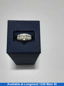 Ring - Wedding Set - White Gold 18k (.750) 5.6 grams Size 5