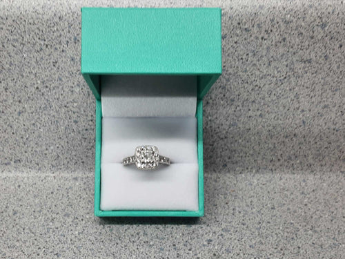 Ring - Engagement Set - White Gold 14k (.585) 4.9 grams Size 5