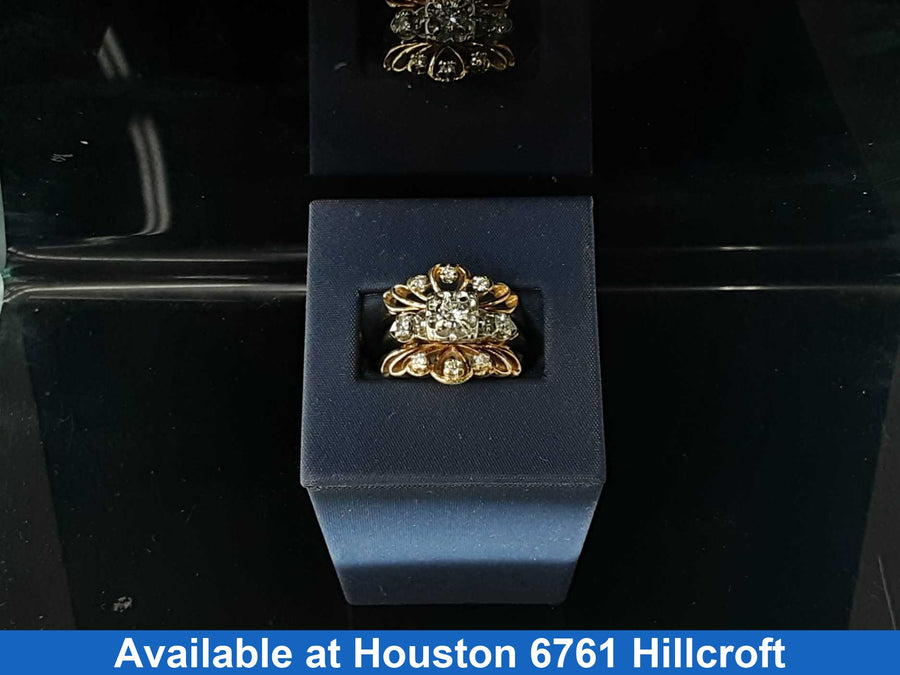 Women's Ring - Yellow Gold 14k (.585) 8.4 grams Size 8.5