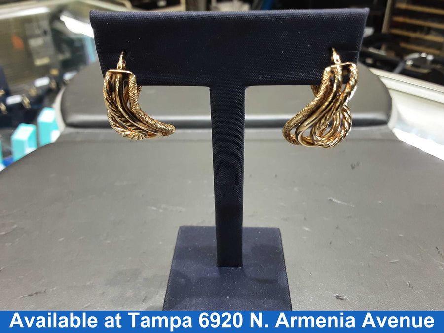 Earrings - Yellow Gold 10k (.417) 2.7 grams