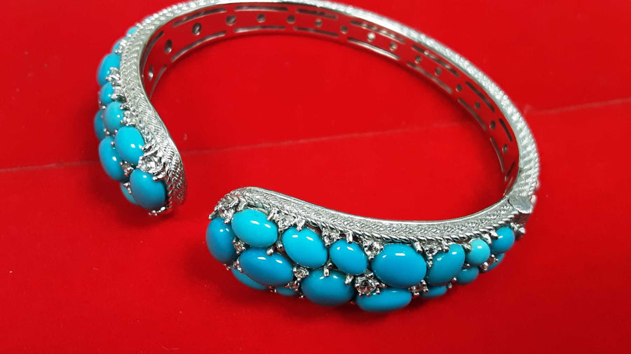 Bangle Bracelet - Silver 46.8 grams 7 inch