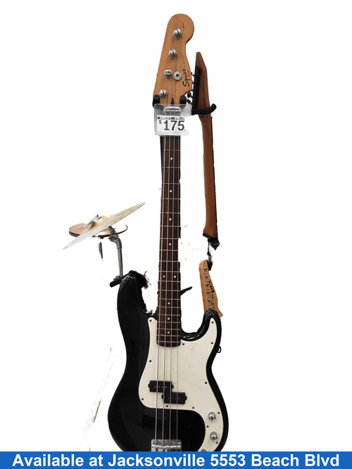 Fender Squier P-bass Black Electric Bass Guitar