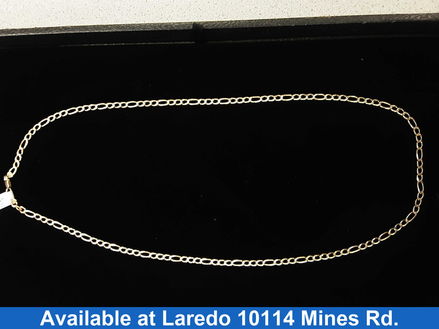 Figaro Chain - Yellow Gold 10k (.417) 13.2 grams 10 inch