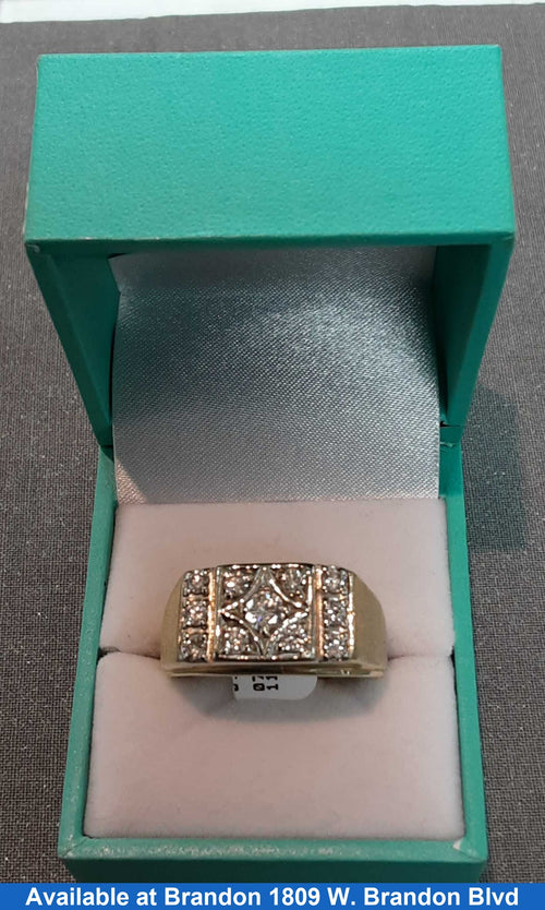 Men's Ring - Yellow Gold 14k (.585) 11.8 grams Size 12