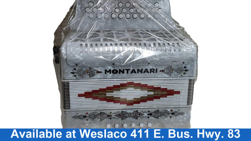 Montanari White Button Accordion