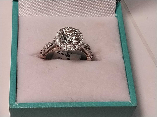 Ring - Engagement Set - White Gold 14k (.585) 4.7 grams Size 5