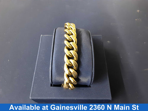 Cuban Link Bracelet - Yellow Gold 10k (.417) 30.6 grams 8 inch