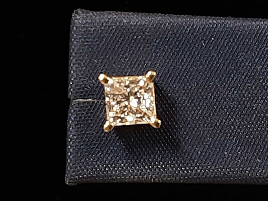 Double Stud Earrings - White Gold 14k (.585) 1.5 grams